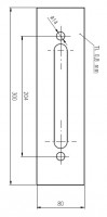 Plech ochrann� pod Bezpe�nostn� kov�n� �=80 mm
