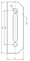 Plech ochrann� pod Bezpe�nostn� kov�n� �=95 mm