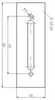 Plech ochrann� pod Bezpe�nostn� kov�n� �=100 mm