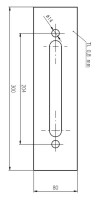 Plech ochrann� pod Bezpe�nostn� kov�n� �=80 mm