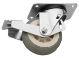 Rotating wheel with stopper 100 mm diameter